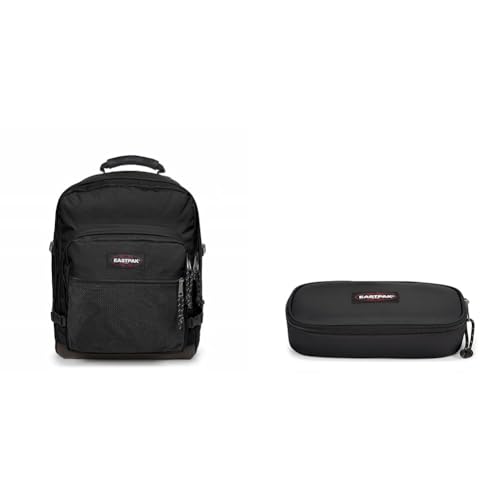 EASTPAK ULTIMATE Rucksack, 27 L - Black (Schwarz) & OVAL Single Federmäppchen, 27 L - Black (Schwarz) von EASTPAK