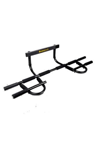 EASYPULL Klimmzugstange für Türrahmen, Schwarz, Legierter Stahl, 203.2 cm, Türdurchgangshalterung von EASYPULL WWW.EASYPULLSYSTEM.COM