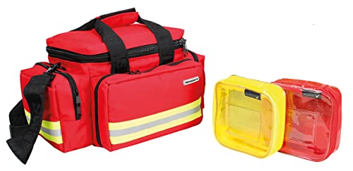 Light Bag Plus S Notfalltasche mit 2 Modultaschen (Verschiedene Varianten) (rot) von ELITE BAGS