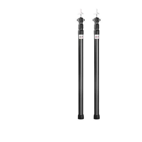 EBZFASO Zeltstangen Camping Baldachin Stange 2er Pack Mehrfarbig(2.30M Black 2PCS) von EBZFASO