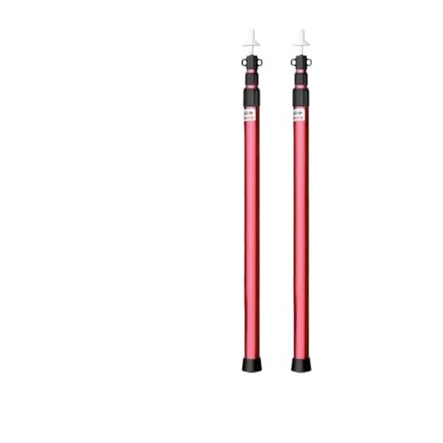 EBZFASO Zeltstangen Camping Baldachin Stange 2er Pack Mehrfarbig(2.30M Red 2PCS) von EBZFASO