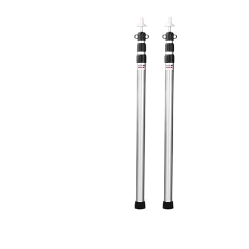 EBZFASO Zeltstangen Camping Baldachin Stange 2er Pack Mehrfarbig(2.30M Silver 2PCS) von EBZFASO