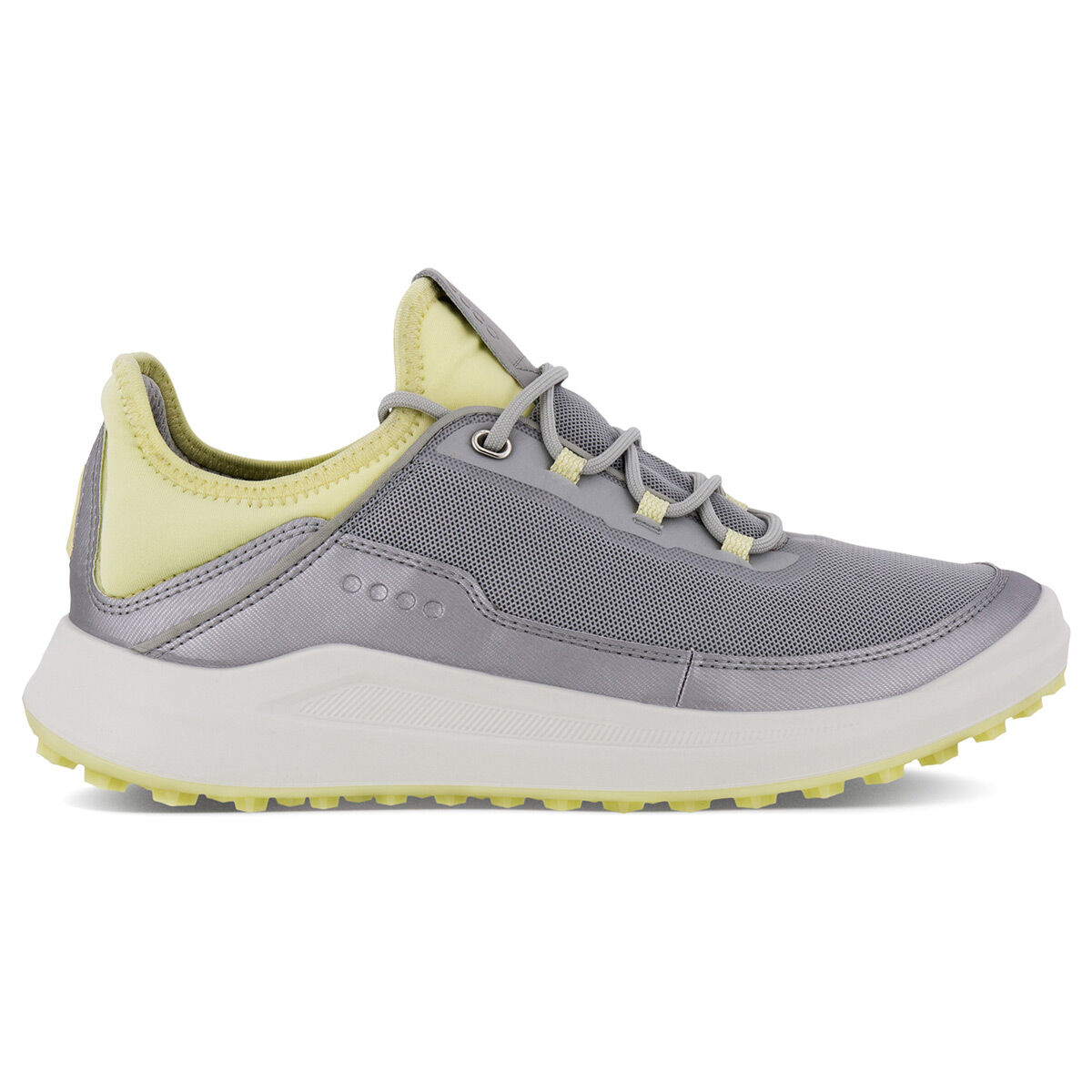 ECCO Womens Grey and Yellow Core Mesh Golf Shoes, Size: 5-5.5| American Golf von ECCO