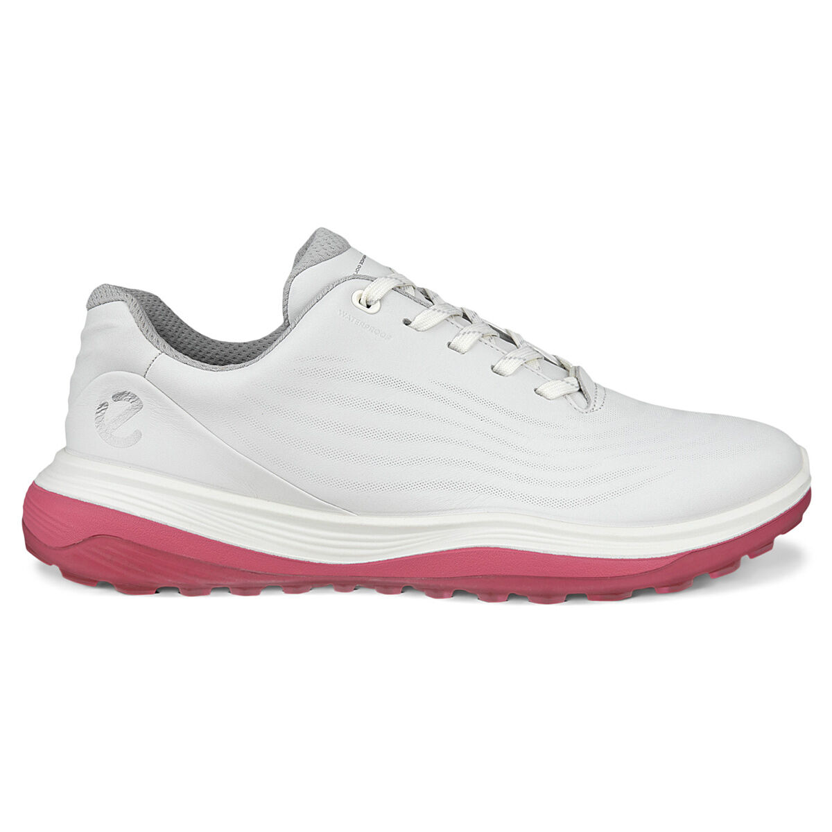 ECCO Womens LT1 Waterproof Spikeless Golf Shoes, Female, White/bubble, 5-5.5 | American Golf von ECCO