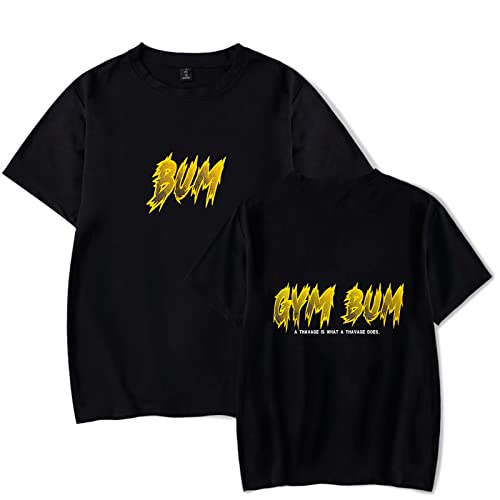 ECOABS Cbum Graffiti Print T Shirt, Herren Damen Sommer Rundhals Kurzarm Sweatshirt Casual Fashion Plus Size Top XS ~ 3XL von ECOABS