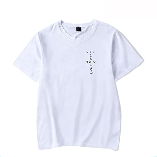 ECOABS Travis Scott Graffiti Print T Shirt, Herren Damen Sommer Baumwolle Rundhals Kurzarm Sweatshirt Casual Fashion Plus Size Top XS ~ 3XL von ECOABS