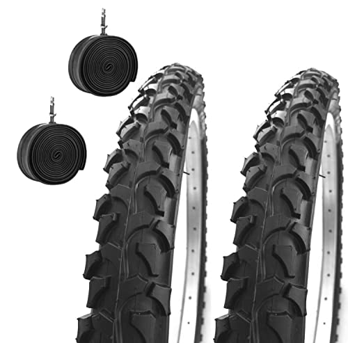 2 Reifen Country 20 x 1.95 (54-406) + schwarze Reifen für Mountainbike von ECOVELO