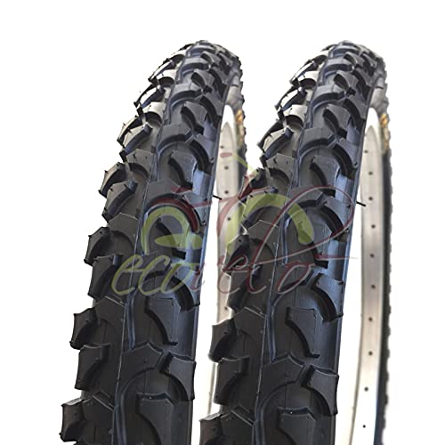 2 Reifen Country Schwarz 20 x 1.95 (54-406) Durchdachte Reifen MTB Mountainbike Fahrrad von ECOVELO
