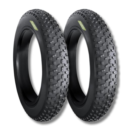 ECOVELO 2 Reifen 20 x 4.0 für Fat Bike, Schwarz von ECOVELO