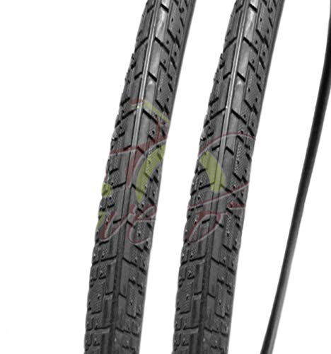 ECOVELO 2 x Reifen 700 x 32 28 x 1 5/8 x 1 1/4 (32-622) Schwarz für City Bike Straße Trekking | Straßenreifen schwarz aus Gummi von ECOVELO