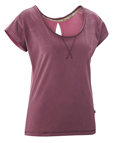 Edelrid Damen Nofoot T-Shirt, Aubergine, XL von EDELRID