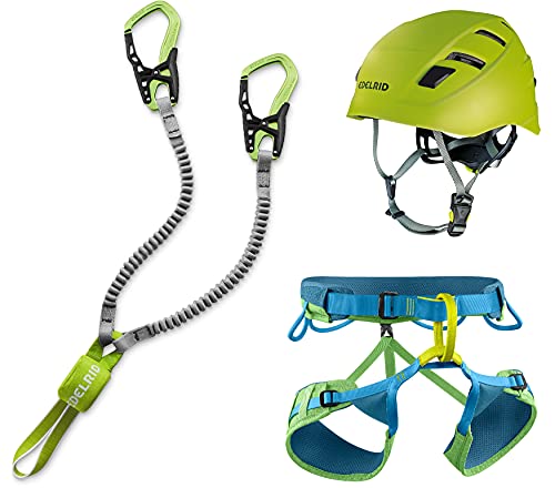 EDELRID Klettersteigset Cable Kit 6.0 + Gurt Größe L + Kletter-Helm von EDELRID