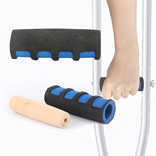 Crutch Holzgriff Griff mit Schaumstoffabdeckung Kit – Unterarmgehstützen weicher Handgriff, Gehhilfe Achselhöhlen Ersatz für ältere Menschen mit Behinderung von EDWERD