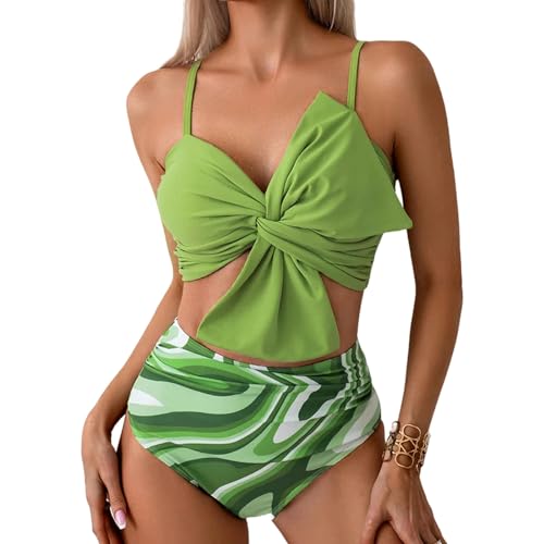EFCQJZRZ Bikini Zwei Stücke Badeanzug High-end-wasserdichte Split-Bikini-frauenbikini-grün-XL von EFCQJZRZ