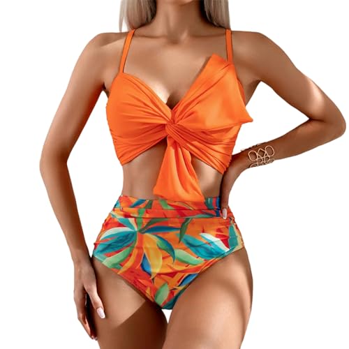 EFCQJZRZ Bikini Zwei Stücke Badeanzug High-end-wasserdichte Split-Bikini-frauenbikini-orange-XL von EFCQJZRZ