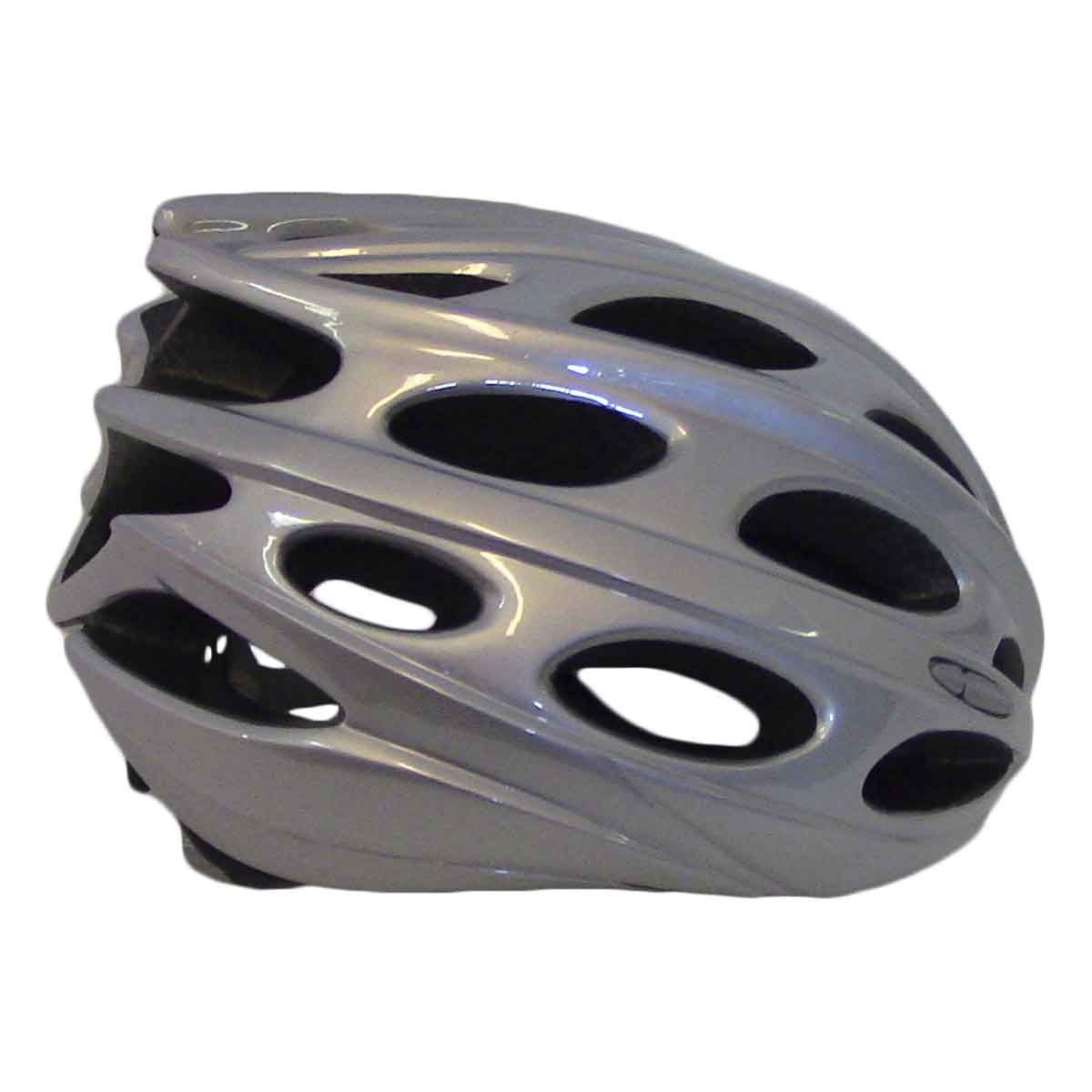 EGX Helmet Xtreme Shiny Silver - Silber Rennradhelm von EGX