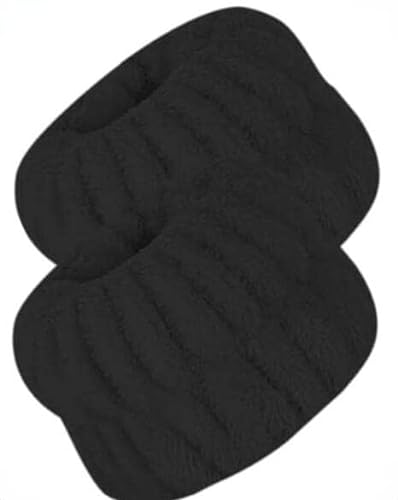1 Paar Handgelenk Spa Washband Mikrofaser Handgelenk Waschen Handtuch Band Armbänder zum Waschen Gesicht Saugfähige Armbänder Handgelenk Schweißband Verhindern Flüssigkeit in Ihre Arme (Schwarz) von EHOTER