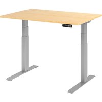 EISNHAUER® Complete Schreibtisch (Ausführung: 120 x 80 cm|Dekor: Ahorn|Gestellfarbe: Silber) von EISNHAUER