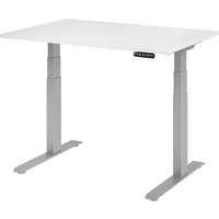 EISNHAUER® Complete Schreibtisch (Ausführung: 120 x 80 cm|Dekor: Weiß|Gestellfarbe: Silber) von EISNHAUER