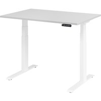 EISNHAUER® Complete Schreibtisch (Ausführung: 120 x 80 cm|Dekor: Grau|Gestellfarbe: Weiß) von EISNHAUER