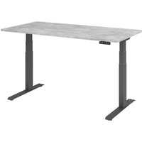 EISNHAUER® Complete Schreibtisch (Dekor: Beton|Ausführung: 160 x 80 cm|Gestellfarbe: Graphit) von EISNHAUER