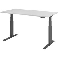 EISNHAUER® Complete Schreibtisch (Ausführung: 160 x 80 cm|Dekor: Grau|Gestellfarbe: Graphit) von EISNHAUER