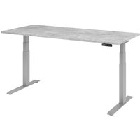 EISNHAUER® Complete Schreibtisch (Dekor: Beton|Gestellfarbe: Silber|Ausführung: 180 x 80 cm) von EISNHAUER