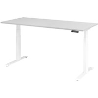EISNHAUER® Complete Schreibtisch (Dekor: Grau|Ausführung: 180 x 80 cm|Gestellfarbe: Weiß) von EISNHAUER