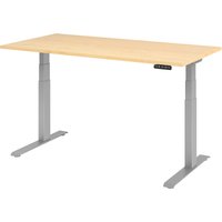 EISNHAUER® Complete Schreibtisch (Ausführung: 160 x 80 cm|Gestellfarbe: Silber|Dekor: Asteiche) von EISNHAUER