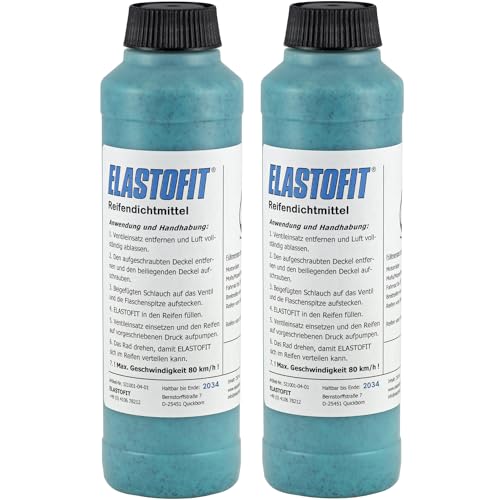 ELASTOFIT Reifendichtmittel 250 ml Dichtmittel Fahrrad E-Bike Lastenrad Mind. 10 Jahre haltbar (2) von ELASTOFIT