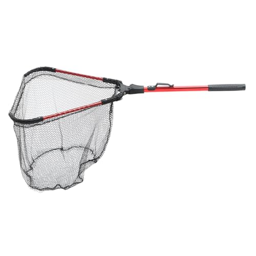 ELAYARD Aluminium Teleskop Fischernetz Faltbar Langlebig Handliches Keschernetz für Angeln in Seen Flüssen Booten mit Fischschonendem Feinmaschigem Netz für Freizeitangler von ELAYARD