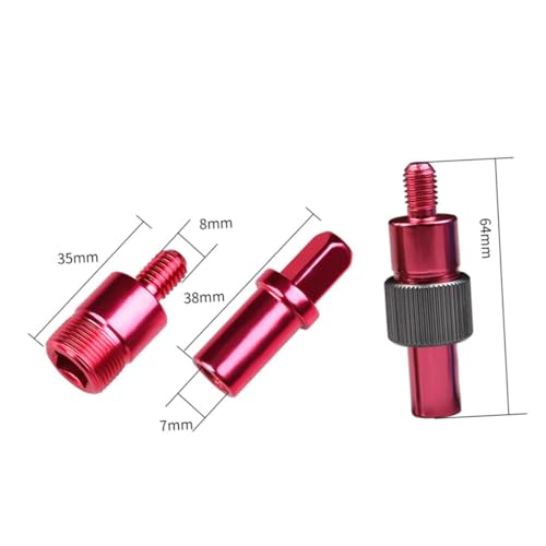 ELAYARD Anti Rollover Fishing Landing Net Connector Schraubverbindung für Fischernetze Robustes Verbindungselement in Rot Kompatibel mit Kescher und Absenknetz Einfach zu Transportieren von ELAYARD