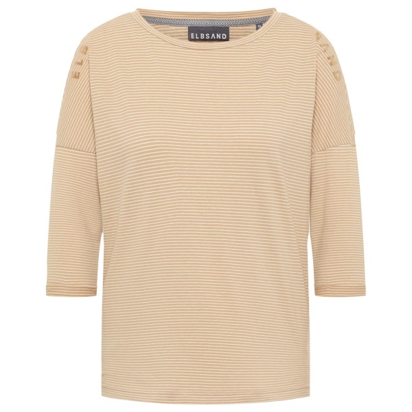 ELBSAND - Women's Veera T-Shirt - Longsleeve Gr L beige von ELBSAND
