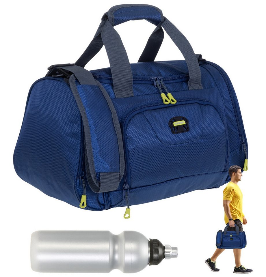 ELEPHANT Sporttasche klein Sport Tasche Reisetasche Trainer S-M 42 cm, 18 Liter Gym Fitness Bag Freizeittasche + Trinkflasche von ELEPHANT