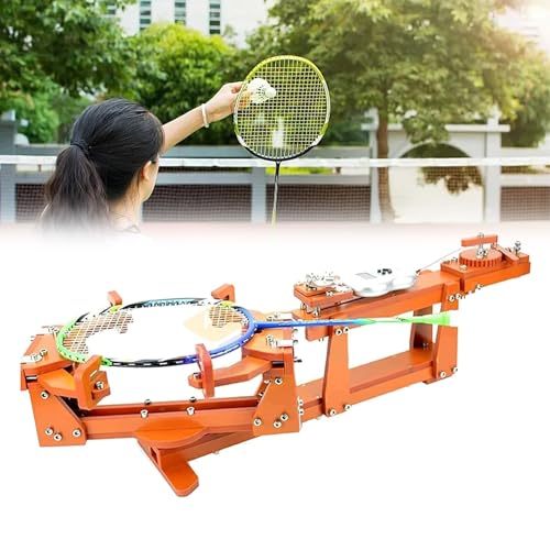 6-Punkt Badminton Saitenmaschine Badmintonschläger Saiten Fädelmaschine Schlägerrahmen Einfädelmaschine für DIY-Squash-, Tennis von ELIKBH