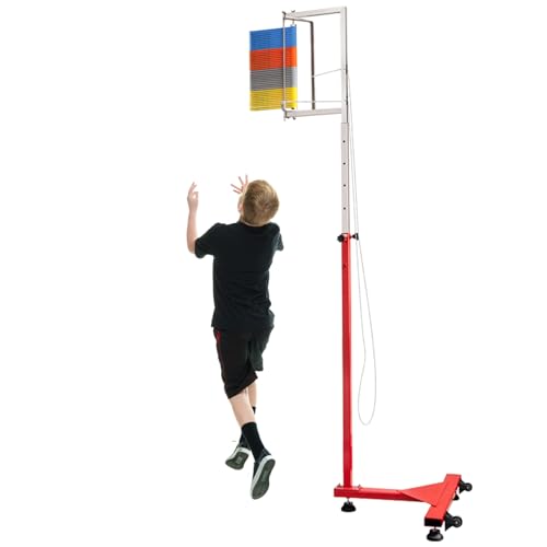 Vertikaler Sprungtester, Sporttraining, Sprungtest, Stangenwerkzeug, vertikaler Sprungtester mit stabiler Basis für den Außenbereich (Color : 5.5-11.8ft) von ELIKBH