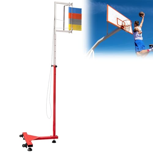 ELIKBH Vertikales Sprungmessgerät, vertikales Sprungmessgerät, 5,5–10,4 Fuß Einstellbares Höhenmessgerät für das Sprungtraining (Color : 4.5-9.1ft) von ELIKBH
