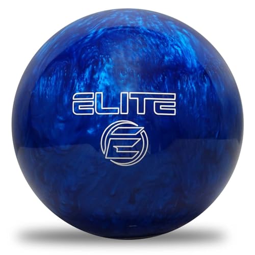 ELITE Vorgebohrter Star-Polyester-Bowlingball – ideal für Ersatz-Schieß-Liga-Bowlesr oder gerades Bowling – perfekte Passform für Anfänger (Blue Pearl, 6,4 kg – extra große Bohrung) von ELITE