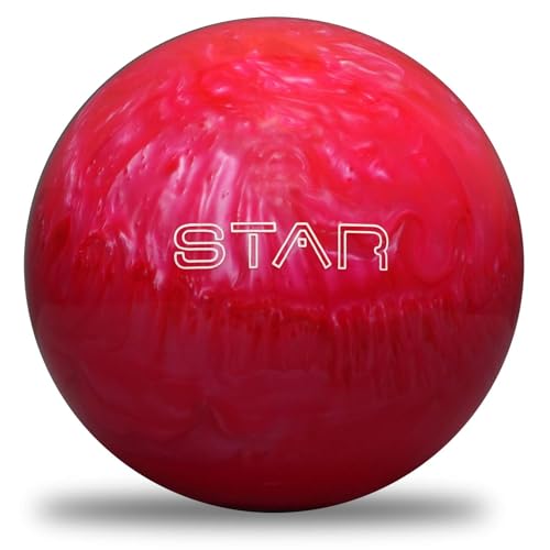 ELITE Vorgebohrter Star-Polyester-Bowlingball – ideal für Ersatz-Schießliga oder gerade Bowler – perfekter Gfit-Einsteigerball (Pink Pearl, 5 kg – kleine Bohrung) von ELITE