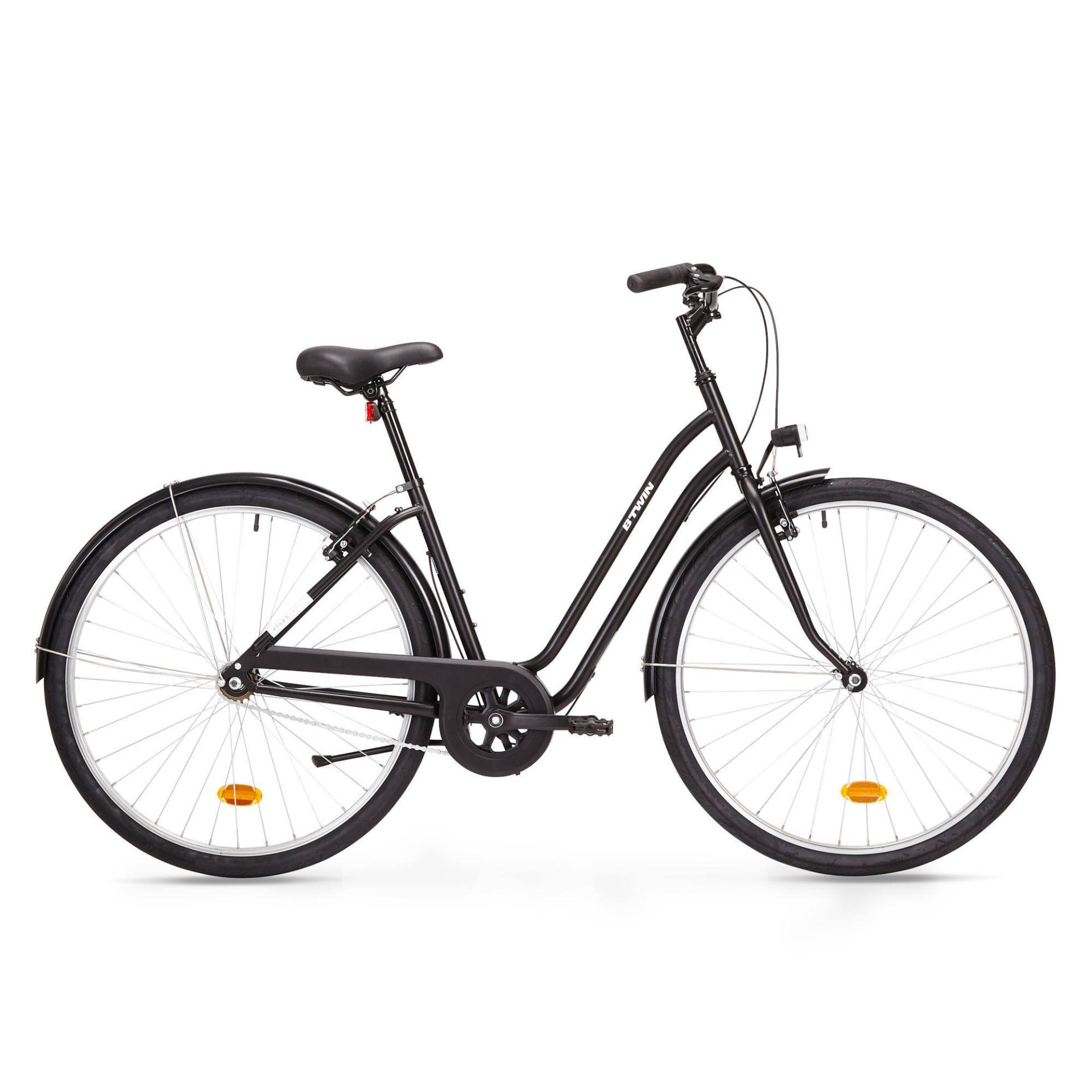 City Bike 28 Zoll Elops 100 LF Damen schwarz von ELOPS