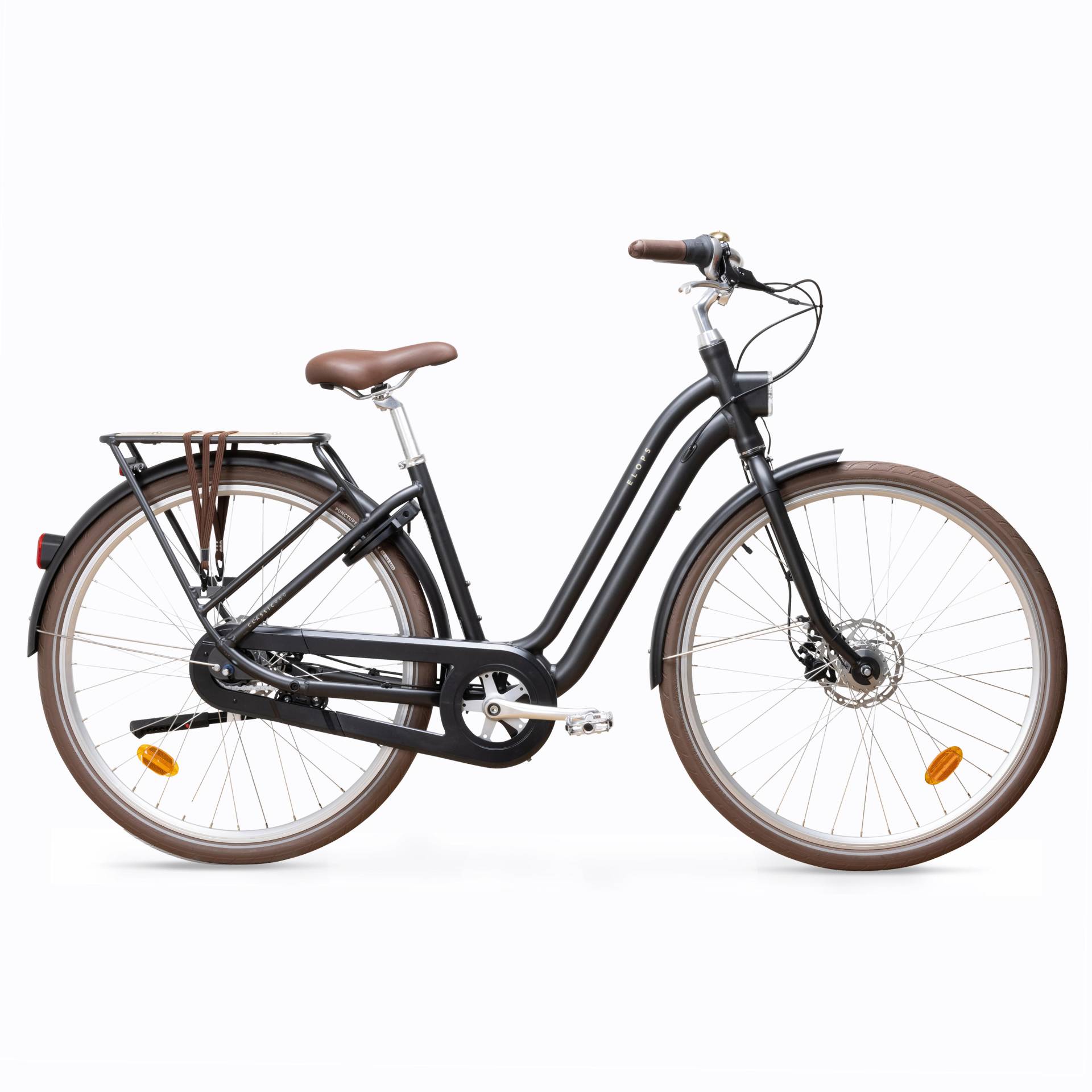 City Bike 28 Zoll Elops 900 LF Damen Aluminium schwarz von ELOPS