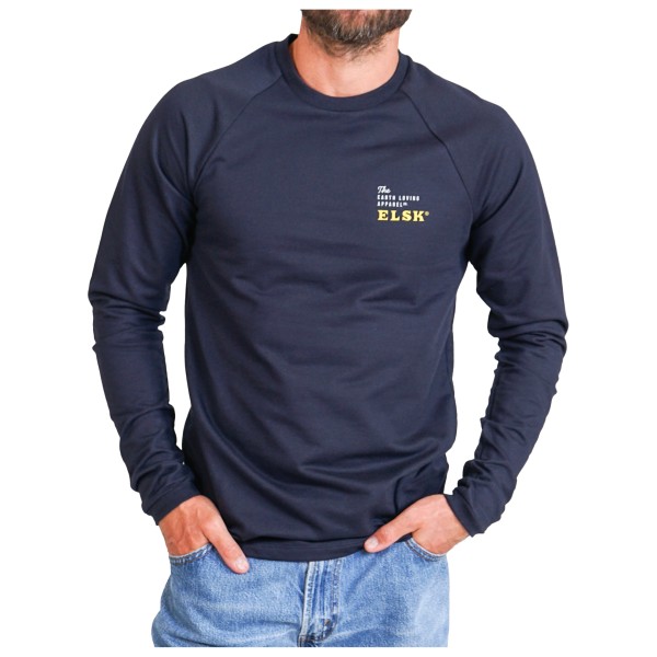 ELSK - Boomerang BP Lightweight Crewneck - Longsleeve Gr 3XL blau von ELSK