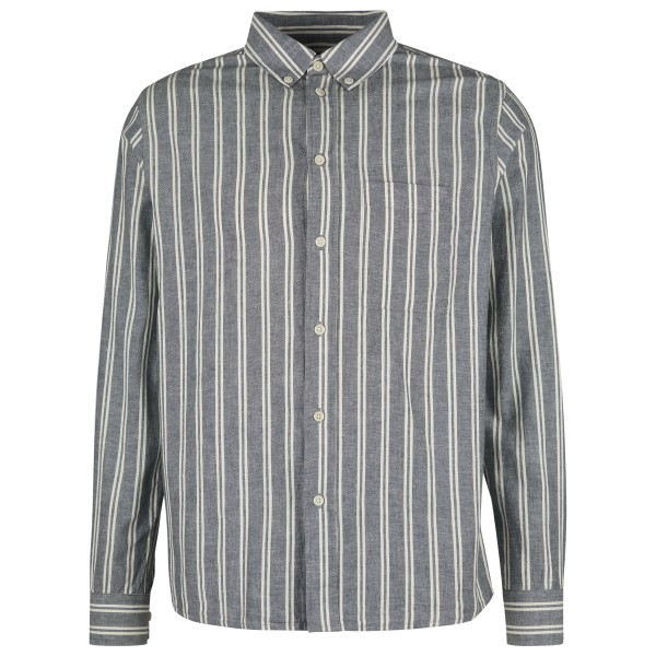 ELSK - Hugo Button Down Stripe Shirt - Hemd Gr L grau von ELSK