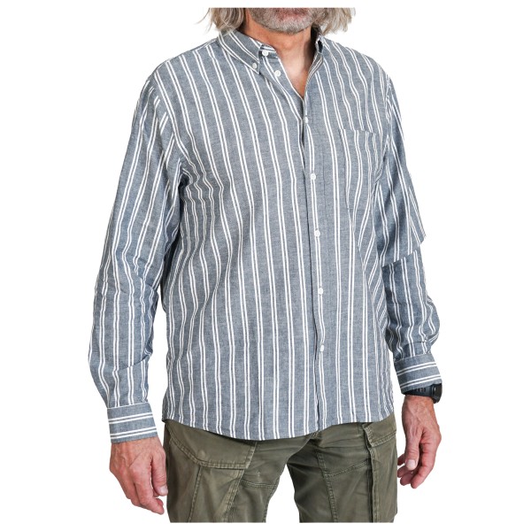 ELSK - Hugo Button Down Stripe Shirt - Hemd Gr XL grau von ELSK
