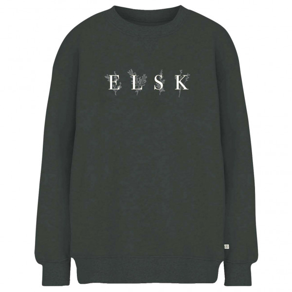 ELSK - Women's Porse Logo Anna Crewneck - Pullover Gr XS grau;weiß von ELSK