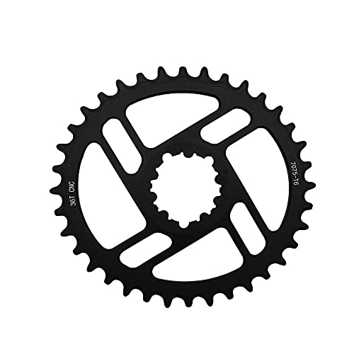 ELTOX Kettenblatt,Fahrrad Kettenblatt 3mm Offset Direct Mount Oval Cainring schmal breit 36t / 38t Kettenrad(Color:36T) von ELTOX