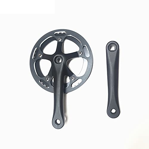 ELTOX Kurbelgarnitur,Fahrrad Kurbel 44T / 170 Aluminiumsand schwarz Abnehmende Kurbel/Zahn/Fahrradzubehör/Alle Aluminiumzahn (Color : 44T) von ELTOX