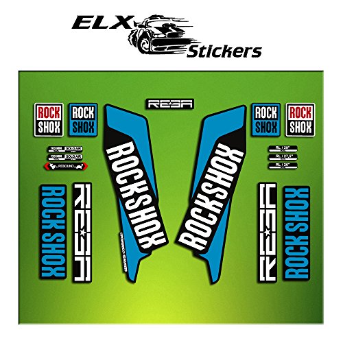 Pegatinas HORQUILLA Rock Shox REBA 2016 ELX22 Stickers Aufkleber AUTOCOLLANT Decals Bicicleta Cycle MTB Bike 29" Azul/Blue von ELX STICKERS