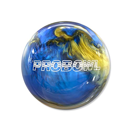 EMAX | Bowling Ball - Pro Bowl Spareball | Bowlingkugel Polyester Poliert | Bowlingbälle für Damen Herren Kids Erwachsene | Räumball Hobby- und Freizeitspieler*innen | Blau/Schwarz/Gold | 10 LBS von EMAX Bowling Service GmbH MAXIMIZE YOUR GAME