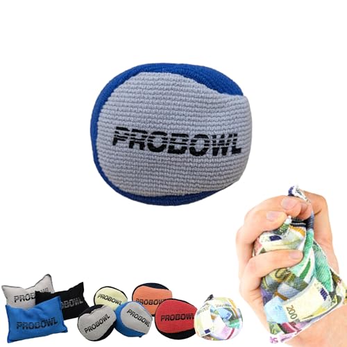 EMAX | Bowling Grip Ball – Pro Bowl Grip Sack – Moderner Talkum Ball – Mikrofaser Grip-Bag – Rosing Bag – Absorbiert Feuchtigkeit (Grip Ball - Blau/Grau) von EMAX Bowling Service GmbH MAXIMIZE YOUR GAME